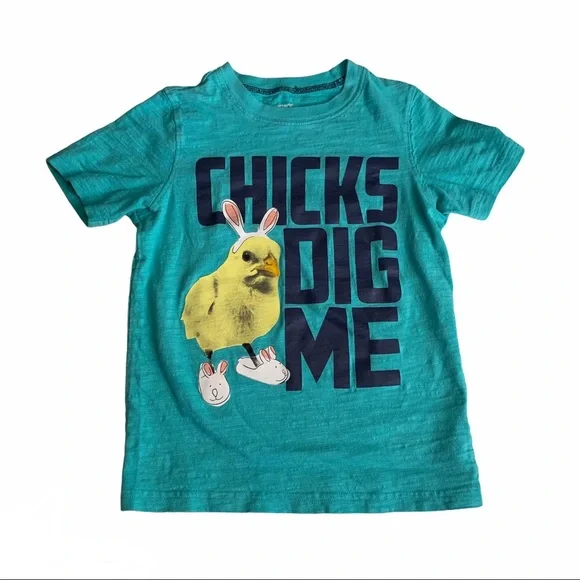 {Carter’s} “Chicks Dig Me” Easter Graphic Tee - Picture 7 of 7